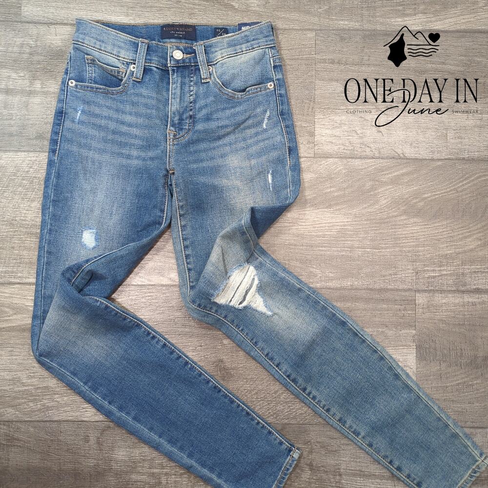 Lucky Brand Ava Mid Rise Super Skinny Jeans Size 00